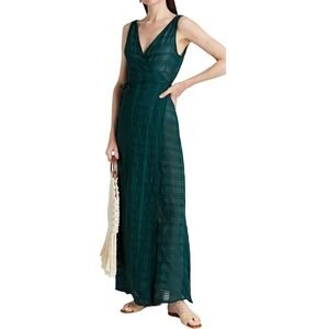 New Women’s ONIA Grace Jacquard Wrap Dress Size L
